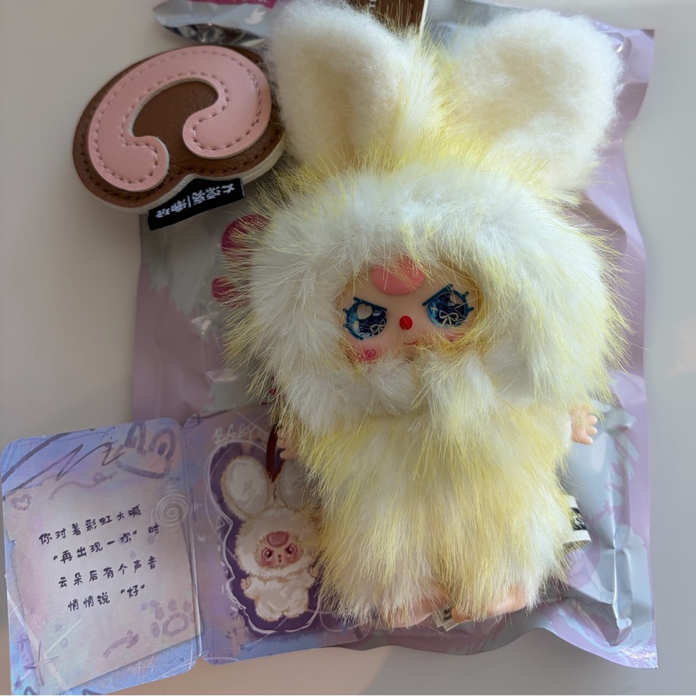 Super Mini Bunny Plush Toy (Baby Three) Letter C